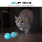 Intelligent Electric Cat Toy Silicone Automatic Ball Rolling Anti-Gnawing Jumping Pet Products Usb Recharge Pet Interactive Toy
