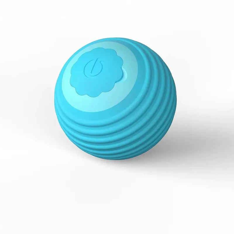 Intelligent Electric Cat Toy Silicone Automatic Ball Rolling Anti-Gnawing Jumping Pet Products Usb Recharge Pet Interactive Toy