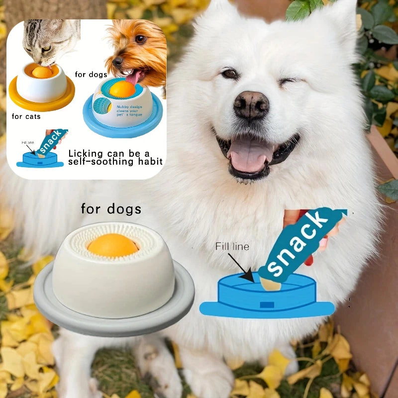 Dog Licking Toy Slow Feeder Interactive Toy Feeding Accessory for Dogs Cat Puppy Kitten Training Supply Food Dispensing Game Box